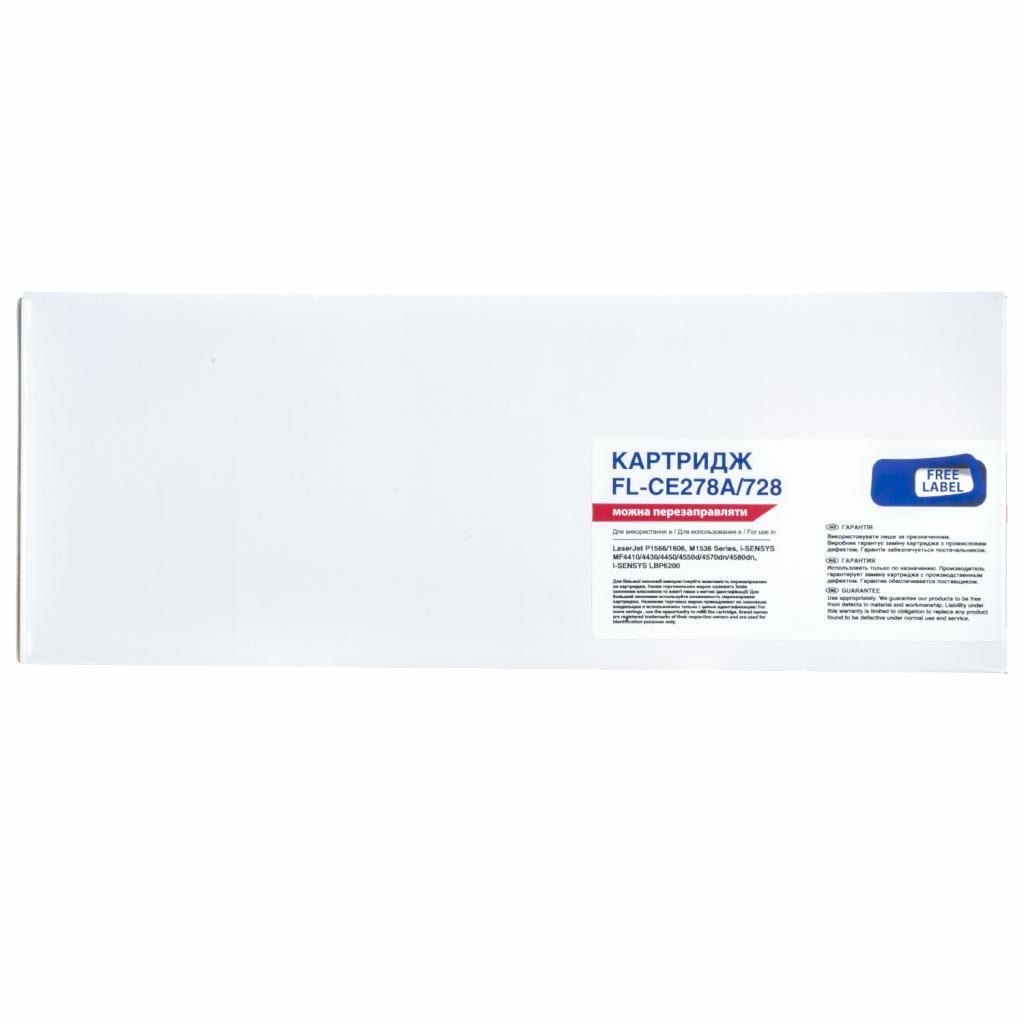 Картридж FREE LABEL HP LJ CE278A/Canon 728 (FL-CE278A/728)