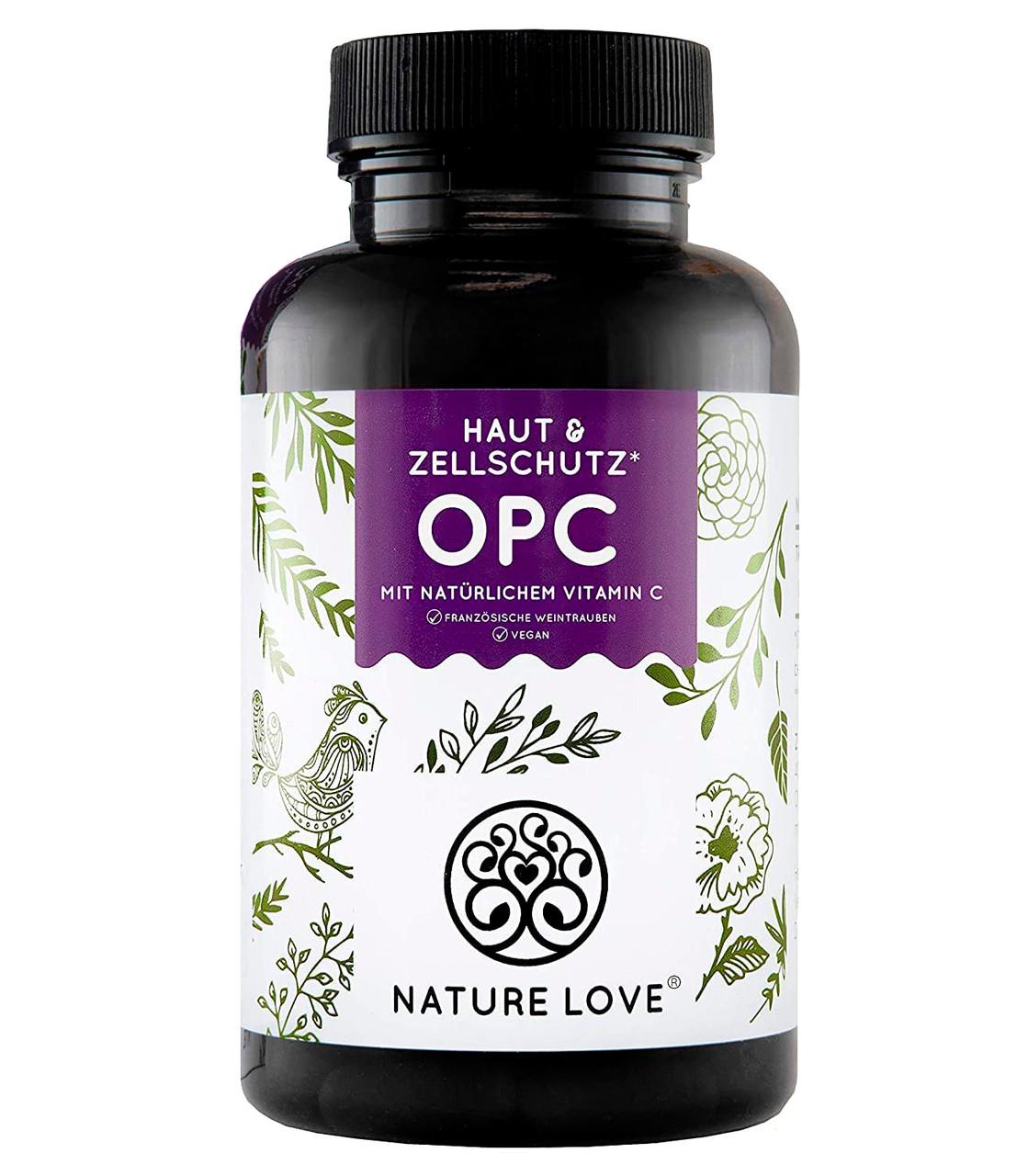 Витамины для иммунитета Nature Love OPC Экстракт виноградных косточек 800 мг 180 капс. (50093NLHZ180K)