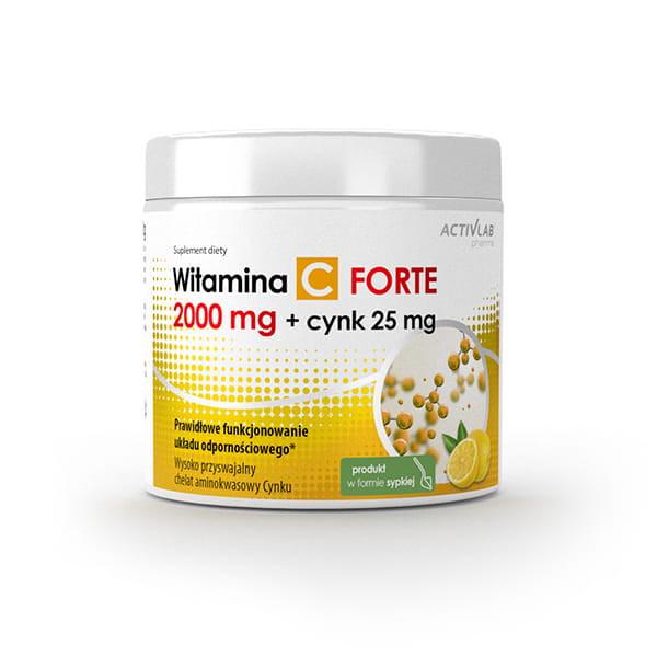 Витамин C для спорта Activlab Vitamin C 2000 мг + Zink 25 мг 500 г 100 порций