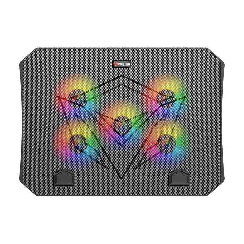 Підставка для ноутбука MeeTion CoolingPad CP3030 з RGB-підсвічуванням 9-15,6" Чорний (576048)