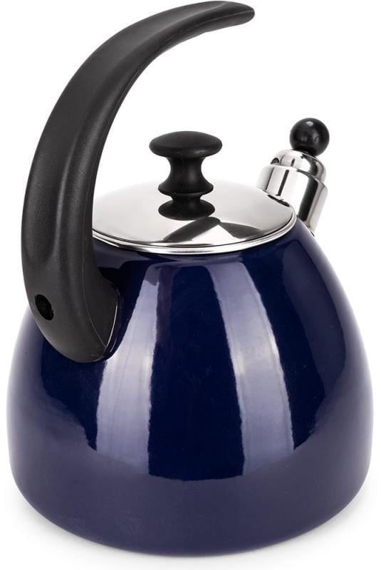 Чайник эмалированный Kamille Boiling Water со свистком 2,5л Синий - фото 3 Чайник эмалированный Kamille Boiling Water со свистком 2,5л Синий - фото 3