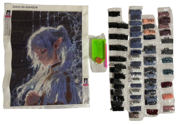 Алмазна мозаїка Фрірен з манги Фрірен що проводжає в останній шлях 30х40 см (1574)