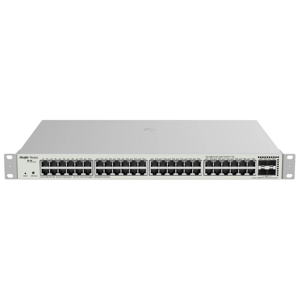 Комутатор 48 портів керований Ruijie Reyee RG-NBS3100-48GT4SFP-P-V2 (3020630259)
