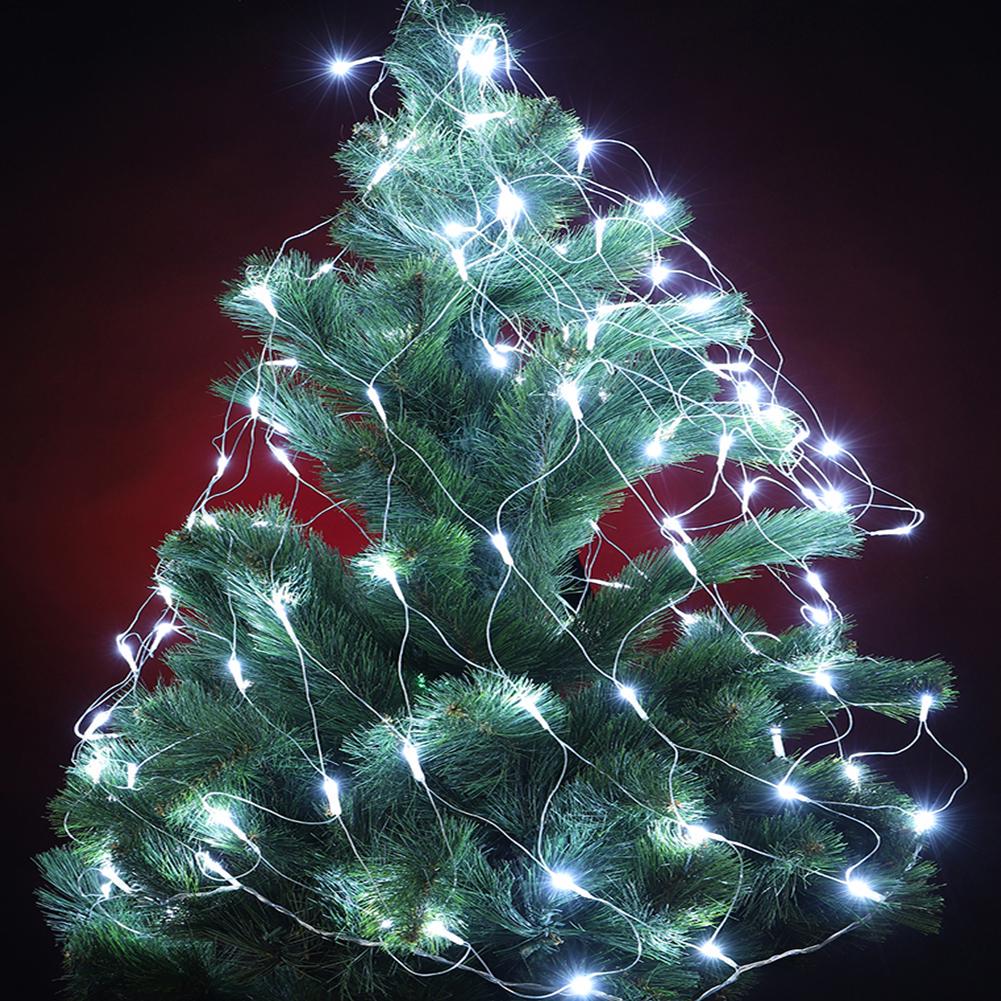 Гирлянда новогодняя на окно Xmas Сетка 1х1,5м Белый (0151)