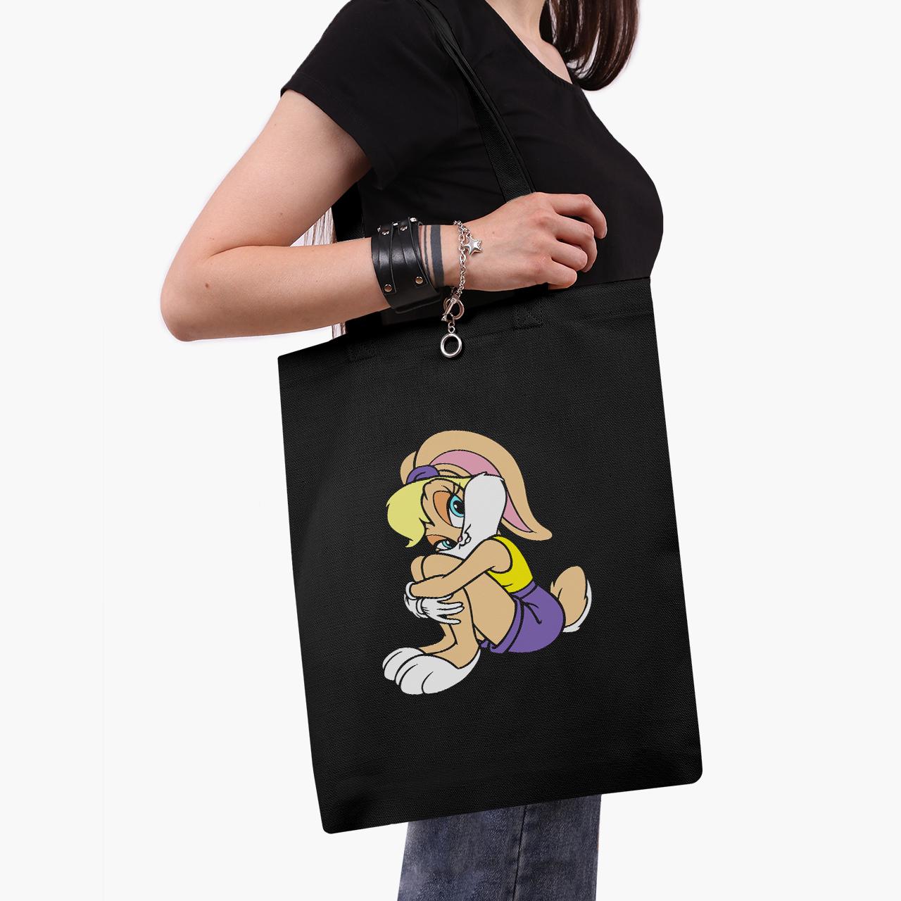 Эко сумка шоппер Lola Bunny Looney Tunes 41x35 см Черный (9227-2885-BKZ)