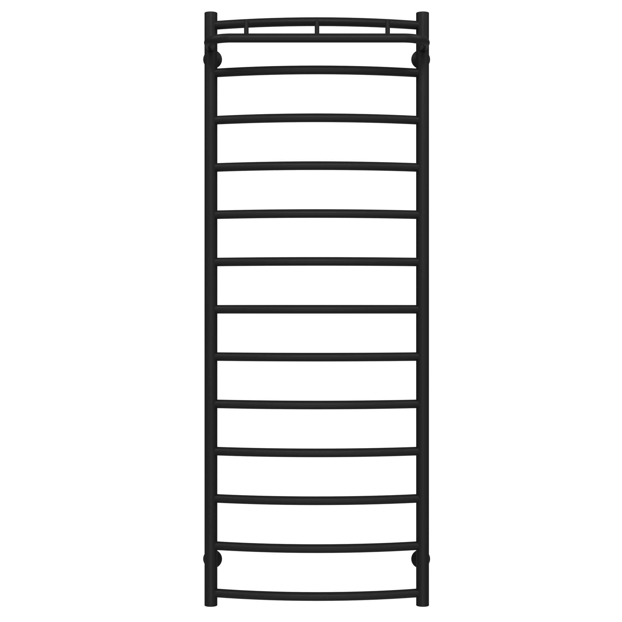 Полотенцесушитель водяной Deffi Классик N П13 нижнее подключение нержавеющая сталь 500х1400 мм Черный (C.KN.140.50.13.B.A)