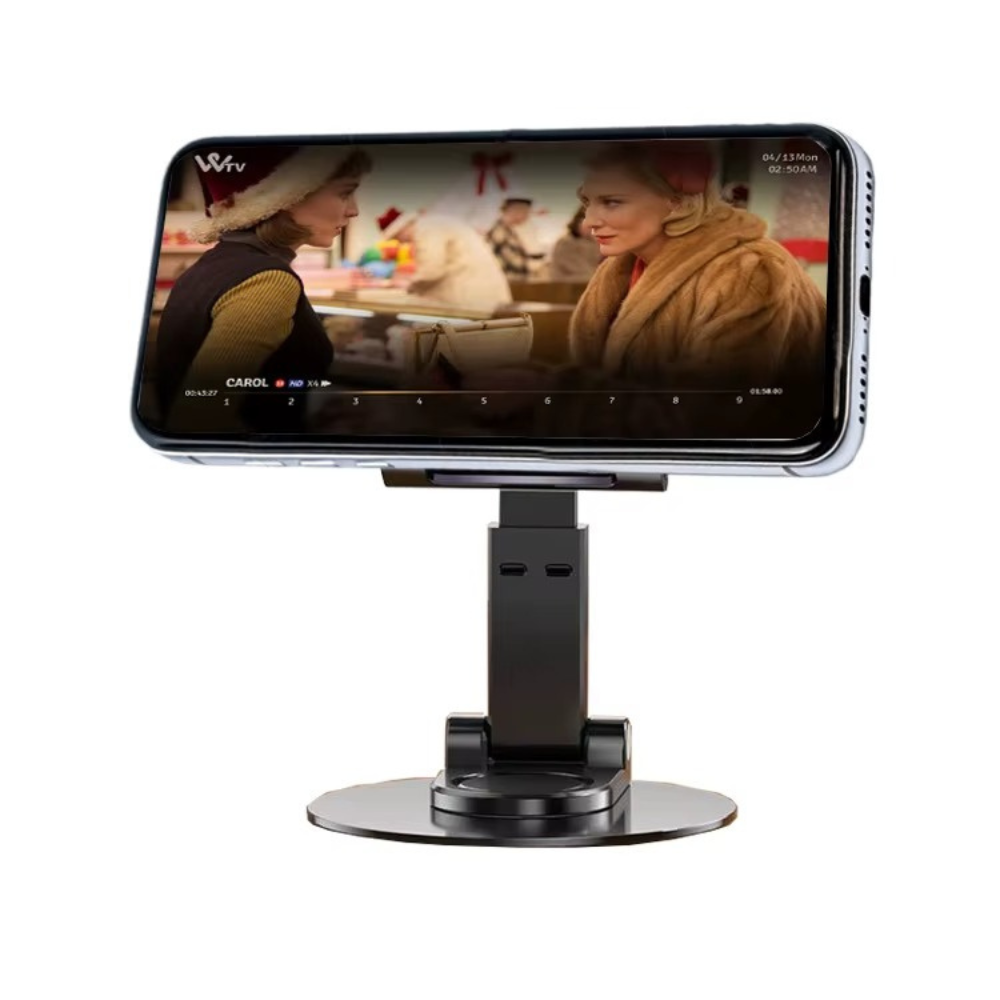 Подставка-держатель настольная для телефона и планшета для смартфона складная с поворотом на 360 Черный - фото 4 Подставка-держатель настольная для телефона и планшета для смартфона складная с поворотом на 360 Черный - фото 4