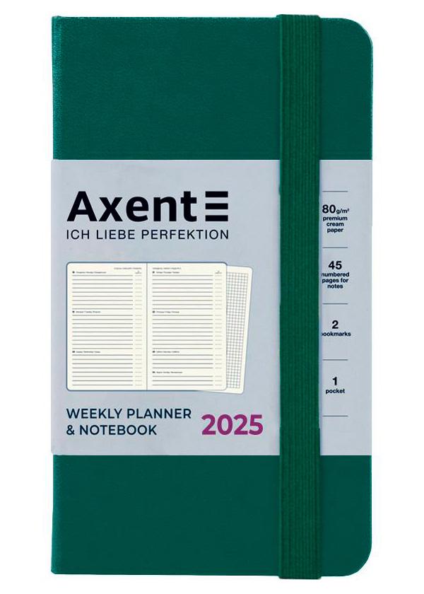 Тижневик Axent Pocket Strong 2025 датований 90x150 мм Зелений (8508-25-61-A) - фото 2