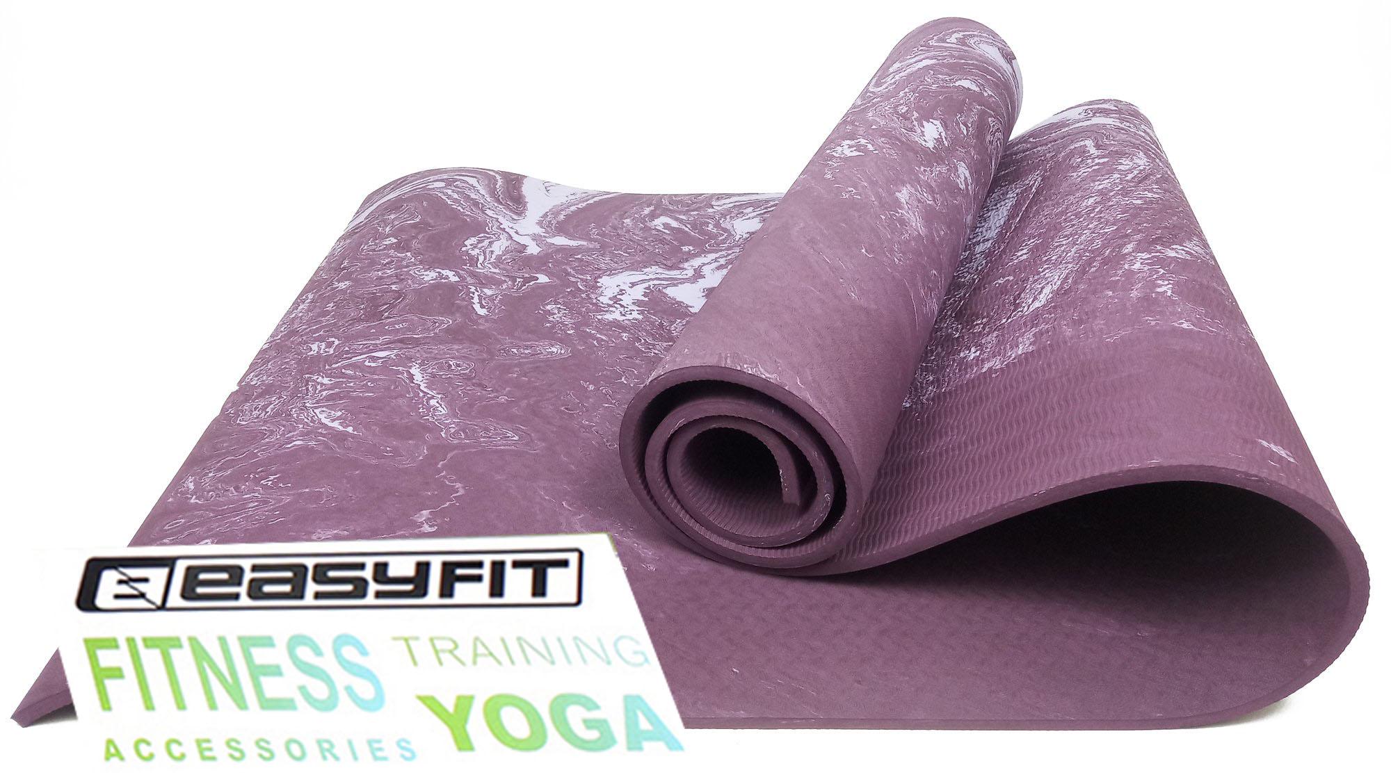 Коврик для йоги EasyFit PER ECO-Friendly Mat 8 мм Фиолетовый (EF-1930-V)