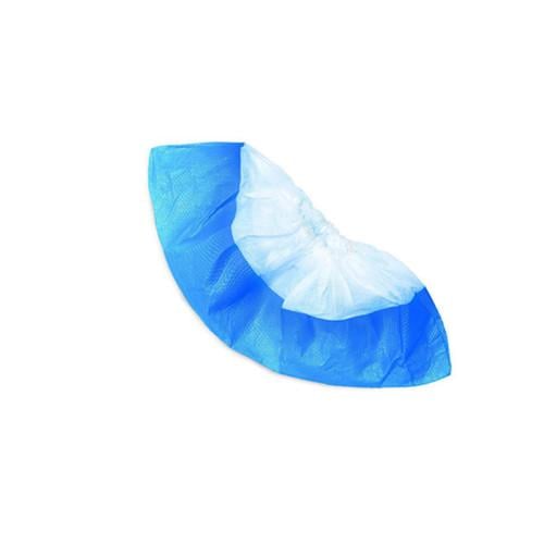Бахилы полиэтиленовые с двойным дном 3,9 г 50 пар Бело-голубой