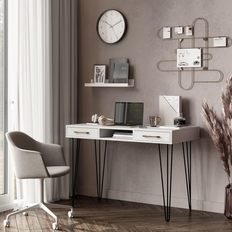 Стіл письмовий Loft-4 1198х598х750 мм Білий (Арт.217) - фото 4 Стіл письмовий Loft-4 1198х598х750 мм Білий (Арт.217) - фото 4