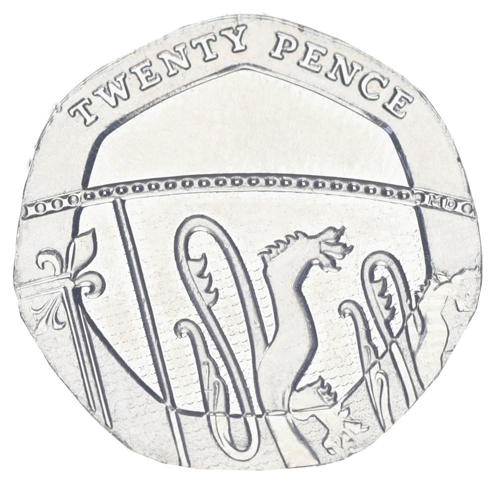 Коллекционная монета Великобритания 20 пенсов 2016 UNC (М24955)