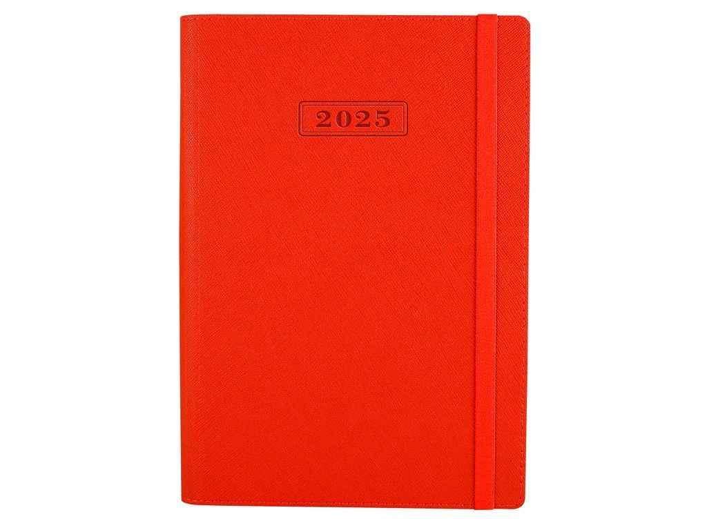 Блокнот Optima А5 CROSS мягкая обложка с резинкой 352 л. Оранжевый (1096159)