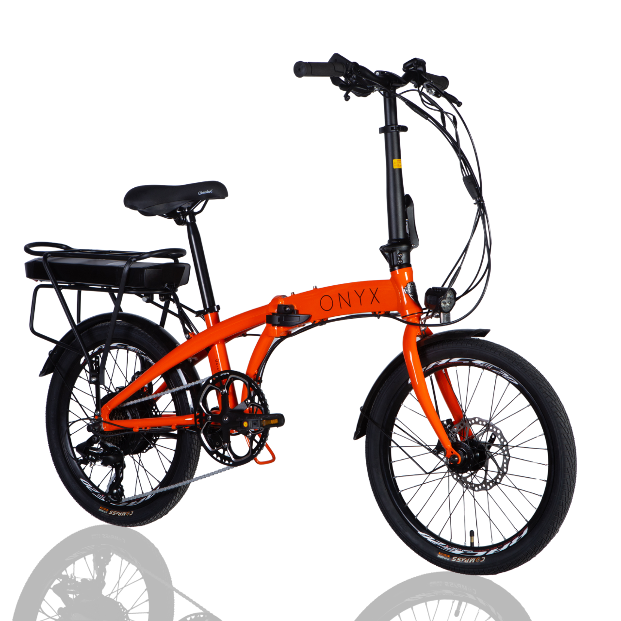 Велосипед з електроприводом AL Dorozhnik eONYX DD FR 20" рама-11" 48B 12,5Ахч 500 Вт Помаранчевий