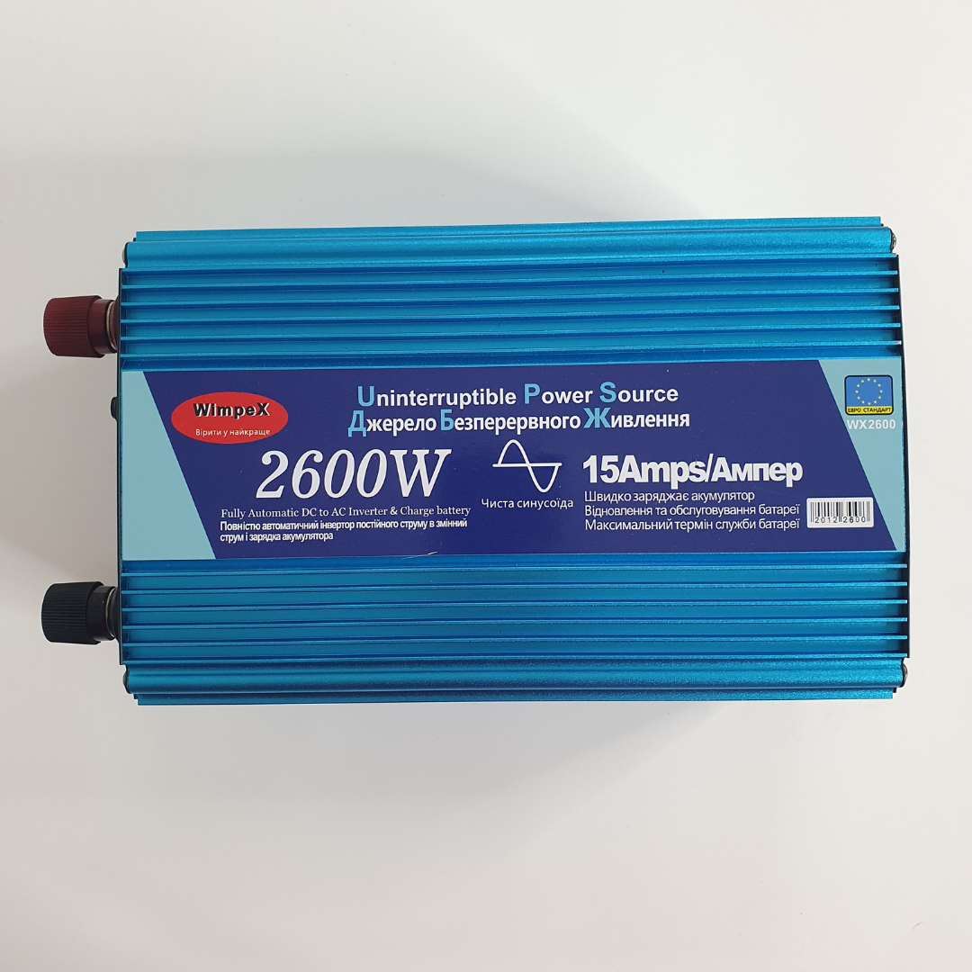 Автомобильный инвертор/преобразователь Power Inverter Wimpex 2600W с защитой от перегрузки X26-W00 - фото 1