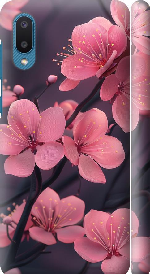 Чехол на Samsung Galaxy A02 A022G Пурпурная сакура (6075m-2260-42517) Чехол на Samsung Galaxy A02 A022G Пурпурная сакура (6075m-2260-42517)