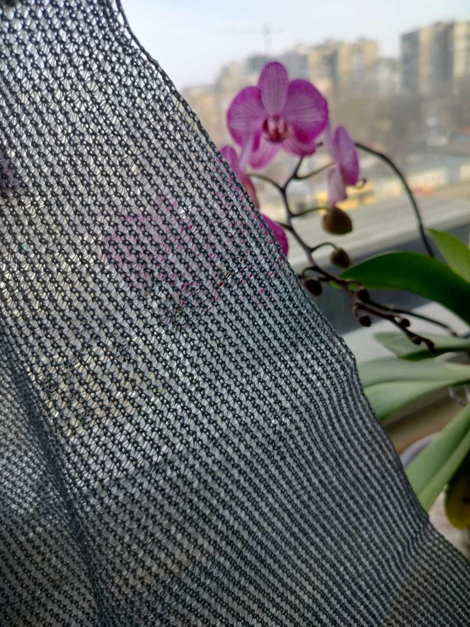 Сітка затіняюча Growtex для парканів 110 г/м2 2х10 м Графіт - фото 4