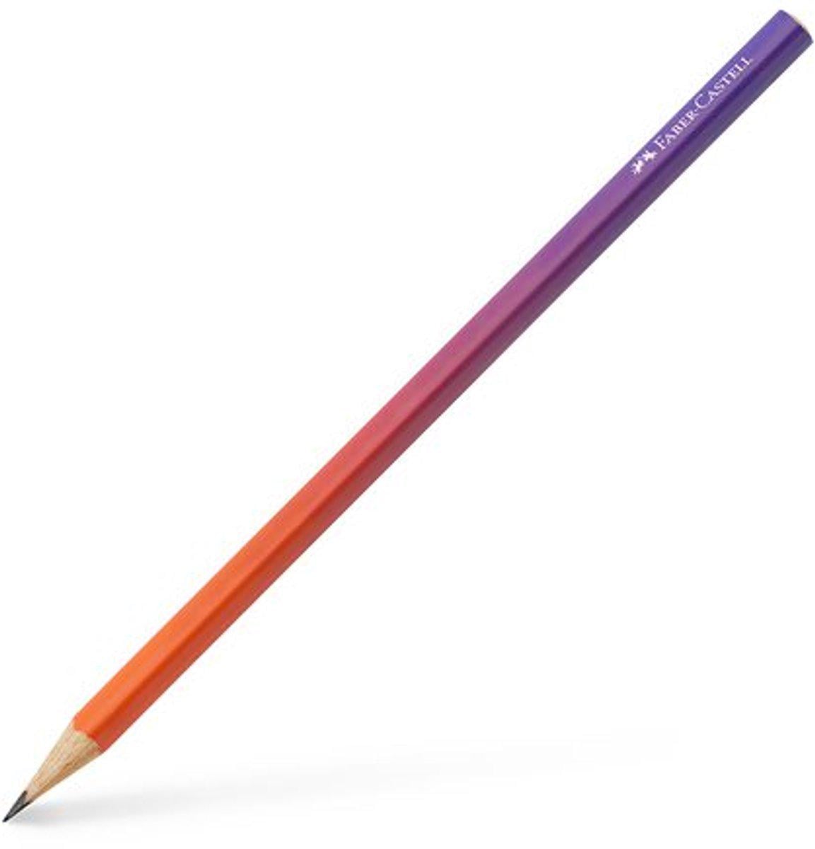 Карандаш чернографитный Faber-Castell B трехгранный PUNCHY MELON (118404)