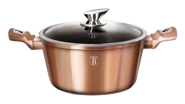 Кастрюля с крышкой Berlinger Haus Metallic Line Rose Gold Edition 2,5 л (a57bea00) - фото 1