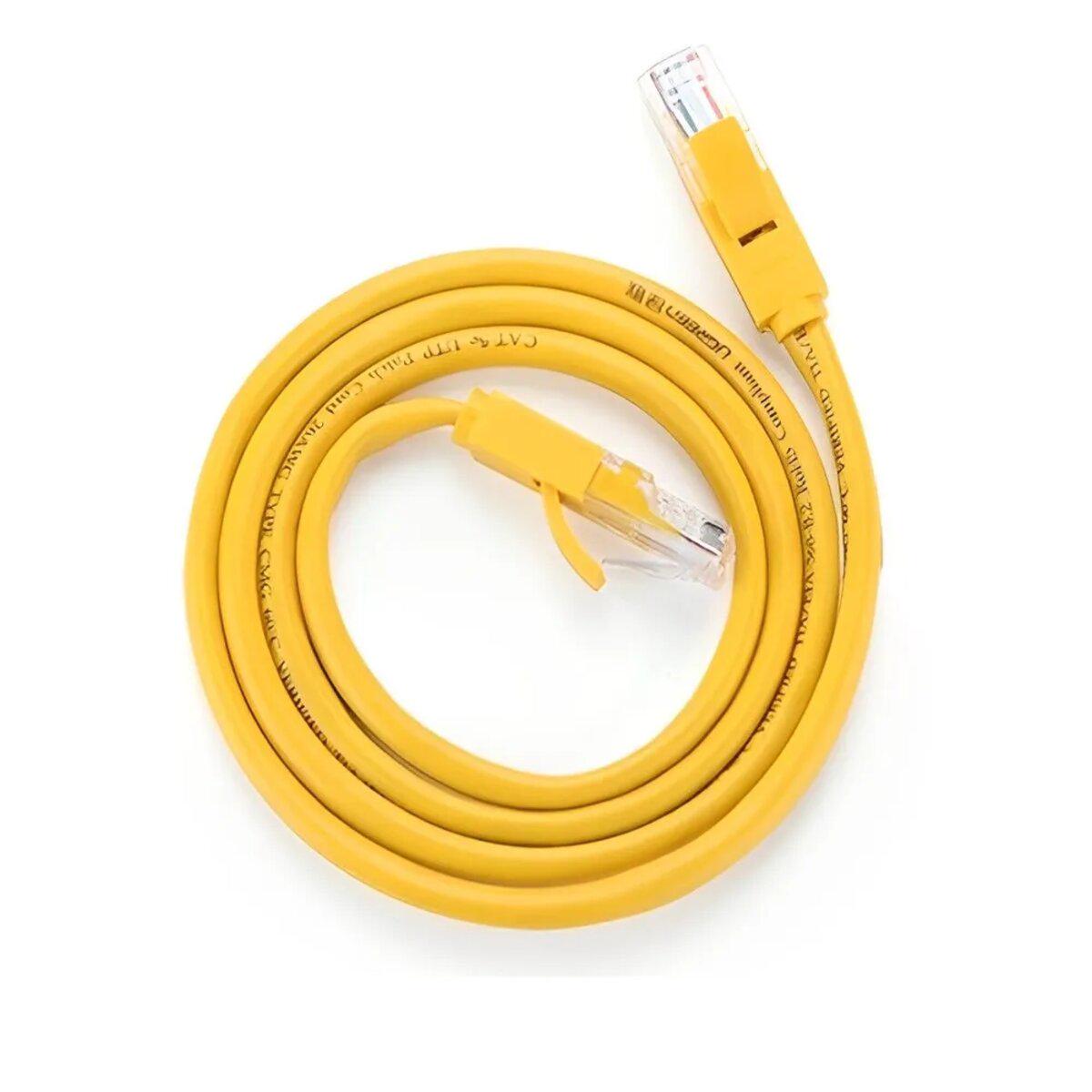 Патч-корд UGREEN NW103 RJ-45 100 Мбит/с 3 м Yellow (UGR-11232) - фото 3