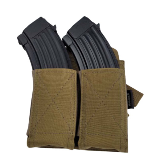 Подсумок быстрого доступа под 2 магазина АКМ VAZ 2 Хаки (6-1-4385192)