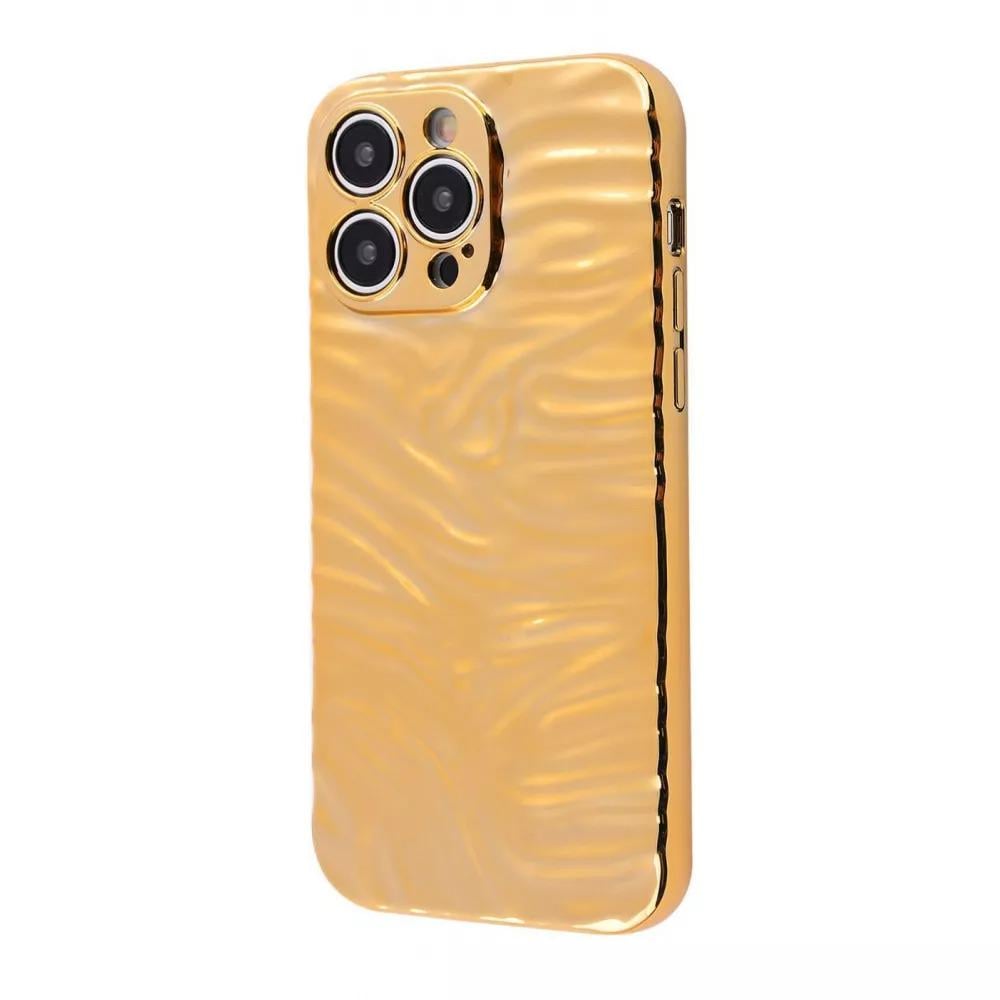 Чехол WAVE Ocean для iPhone 14 Pro Max, золотистый