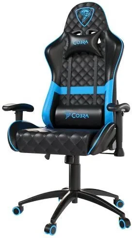 Компьютерное кресло геймерское Cobra Draco CRF192 Черно-синий (170337951)