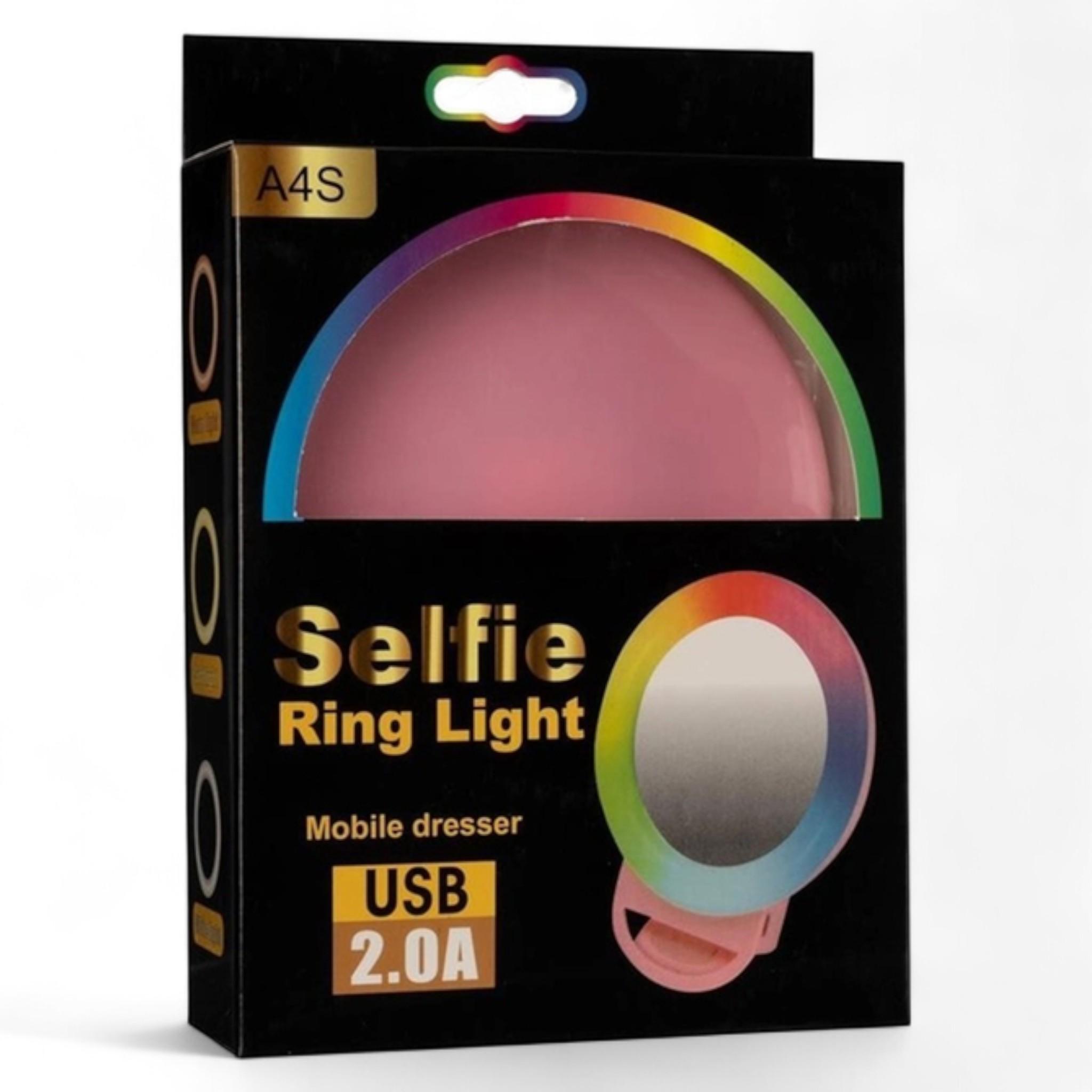 Кольцевая лампа UKC A4S LED RGB 11 см (29235946) - фото 4 Кольцевая лампа UKC A4S LED RGB 11 см (29235946) - фото 4