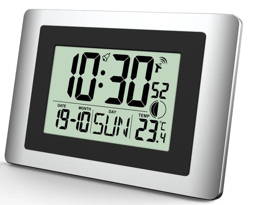 Годинник настінний Technoline WS8028 Silver/Black (DAS302459) - фото 3 Годинник настінний Technoline WS8028 Silver/Black (DAS302459) - фото 3