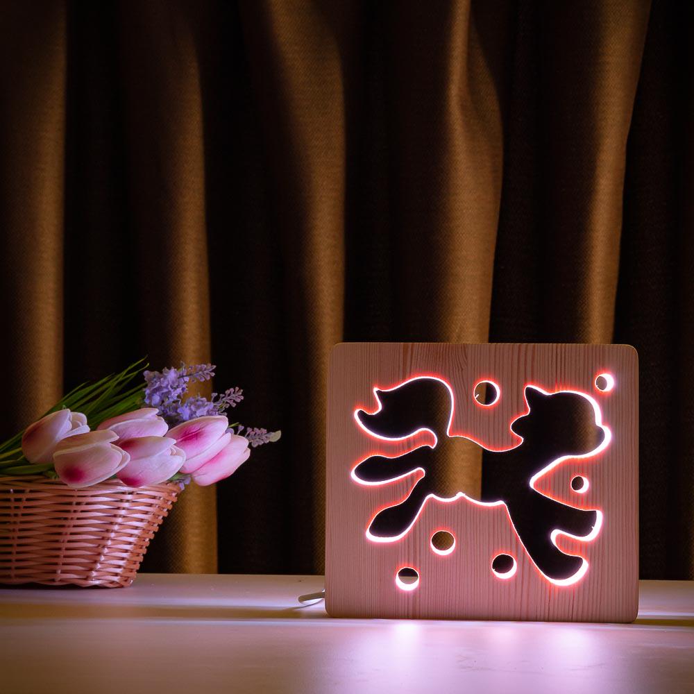 LED ночник ArtEco Light Сказочный пони из дерева (#13/2) - фото 2 LED ночник ArtEco Light Сказочный пони из дерева (#13/2) - фото 2