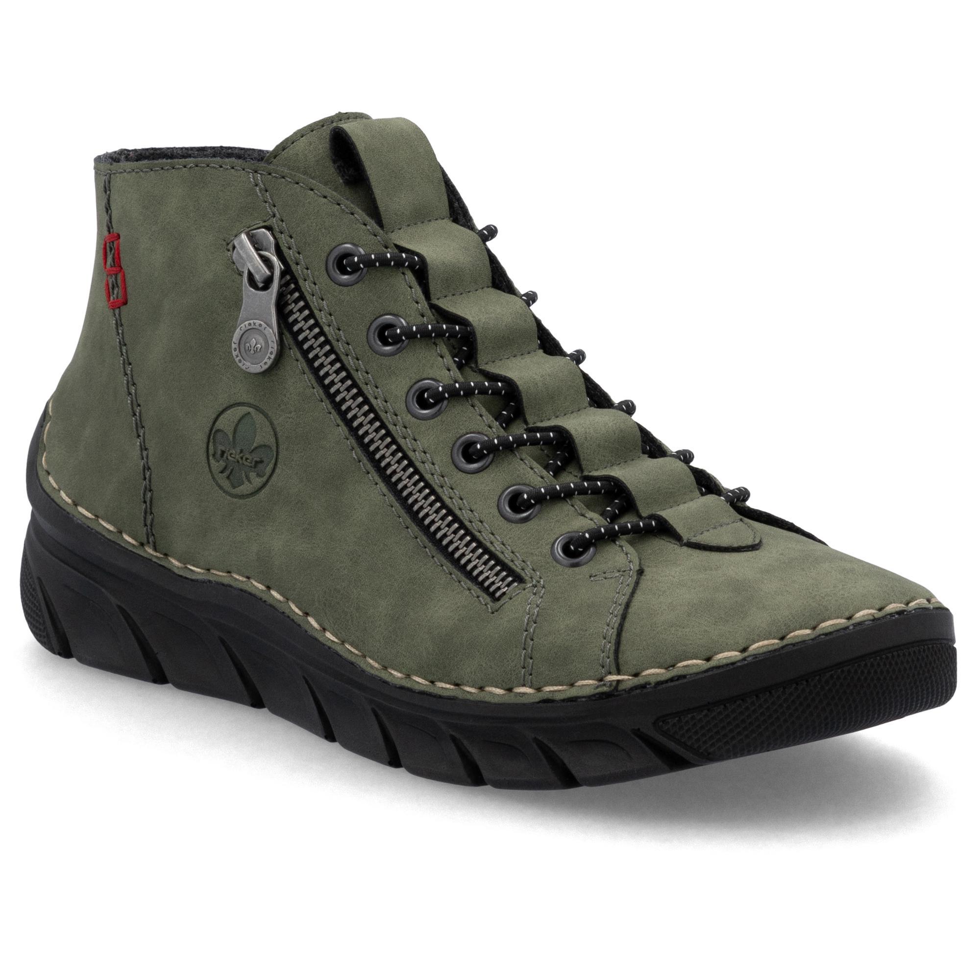 Ботинки женские осенние RIEKER повседневные р. 37 Зеленый (056416-37)