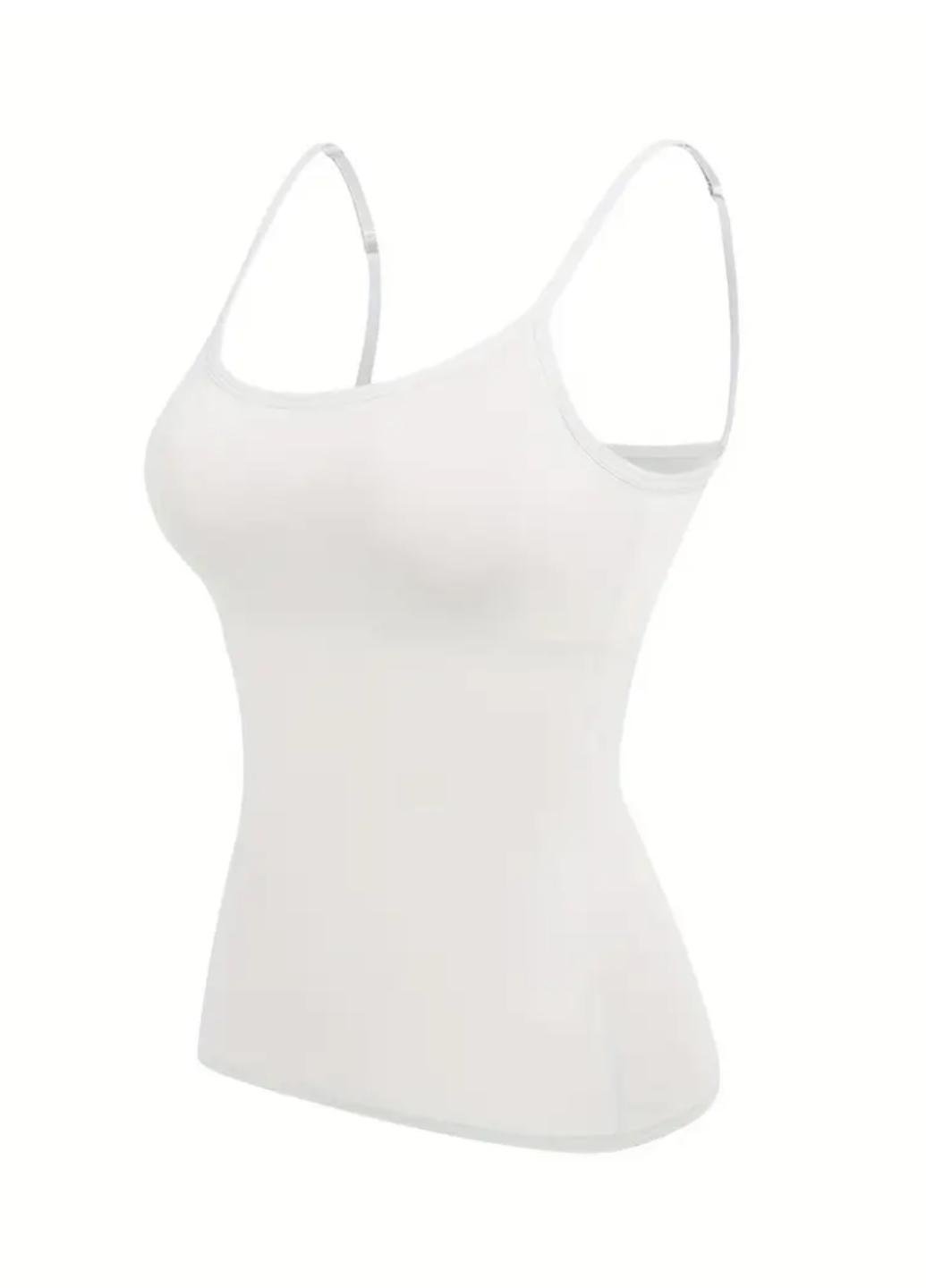 Майка женская Comfort с поролоновыми вкладышами XXL Белый (1519-48-04) - фото 6