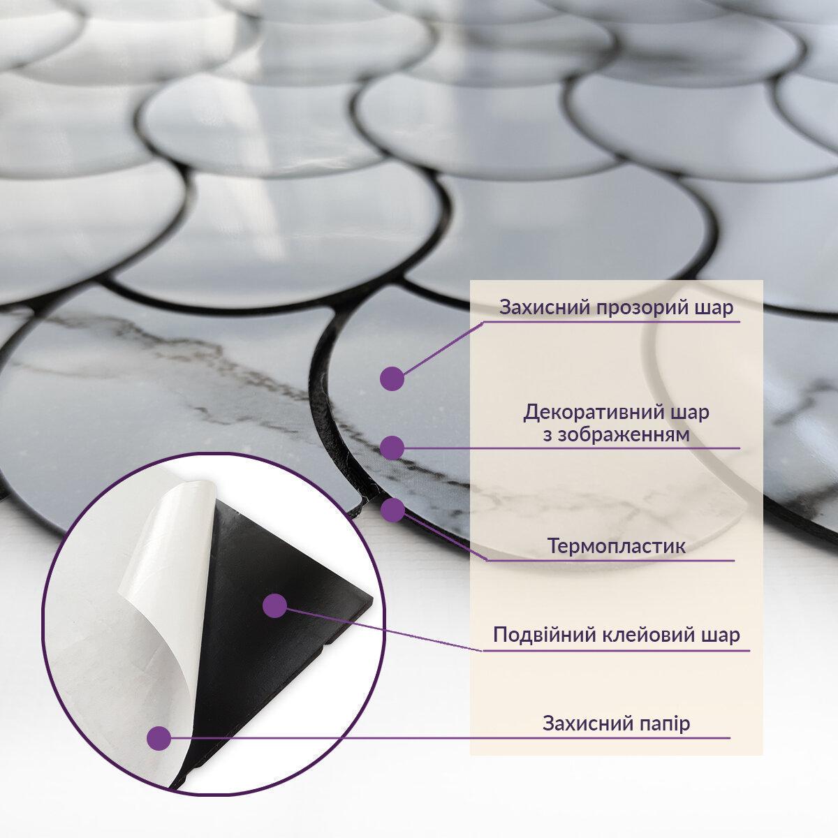 Мозаїка самоклеюча 300х300х4 мм (SW-00001666) - фото 5 Мозаїка самоклеюча 300х300х4 мм (SW-00001666) - фото 5