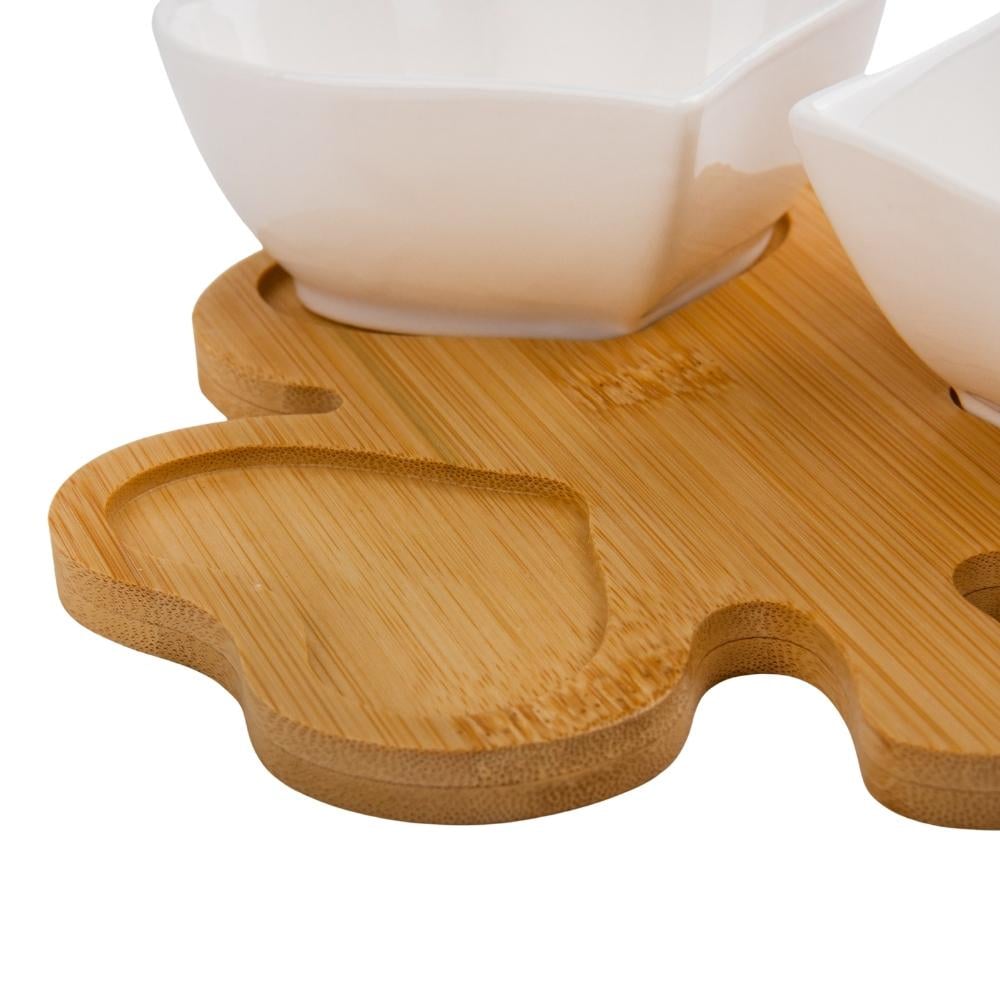 Набір піал Elisey Смак життя на бамбуковій підставці d 17 см 3 шт. Білий (4004-007) - фото 4 Набір піал Elisey Смак життя на бамбуковій підставці d 17 см 3 шт. Білий (4004-007) - фото 4