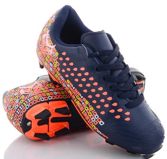 Шипованные бутсы с текстильным носком Caroc mSTP2893C р. 33 Синий