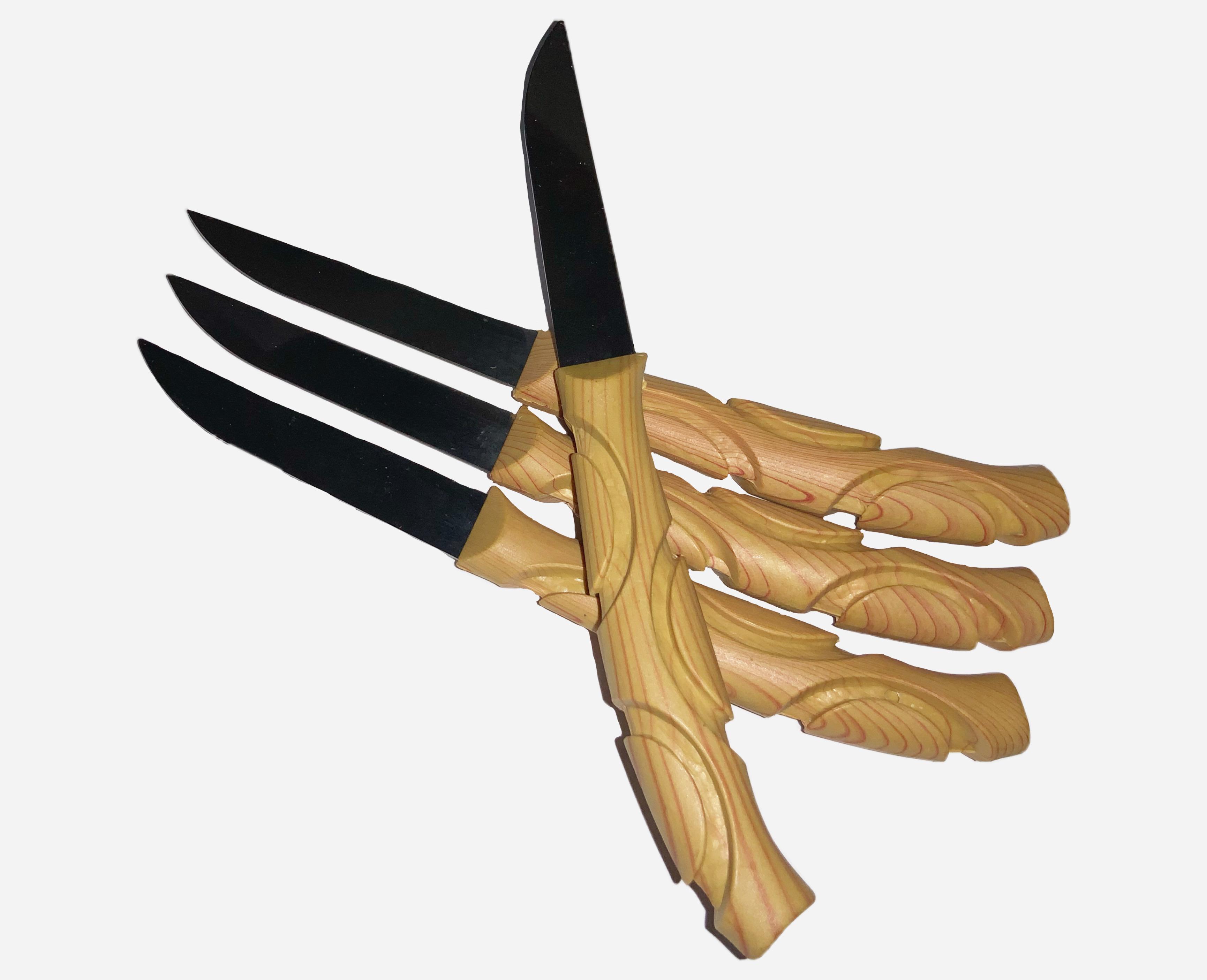 Ножі для картоплі з дерев'яною ручкою набір 12 шт. 15,5 см - фото 4 Ножі для картоплі з дерев'яною ручкою набір 12 шт. 15,5 см - фото 4