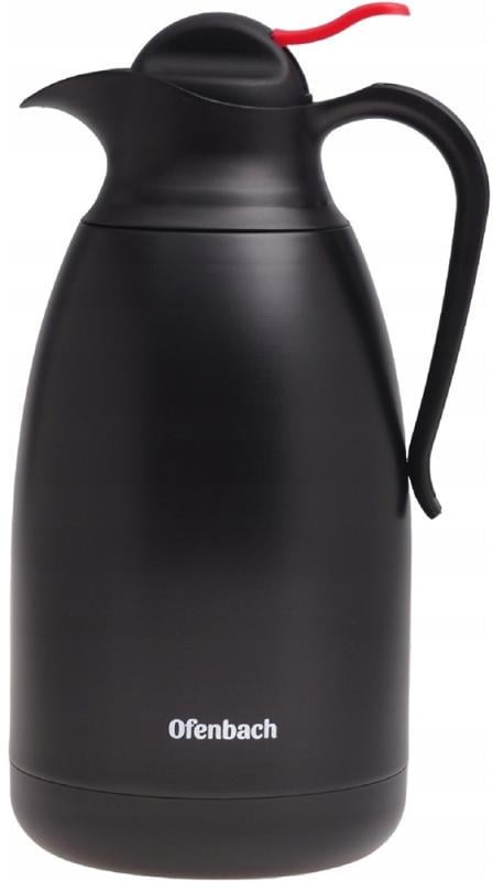 Термос Ofenbach с вакуумной стальной колбой 2000 мл Черный