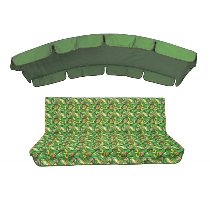 Комплект подушек для качелей eGarden Kolibri водоотталкивающий 180x110x6 Зеленый Комплект подушек для качелей eGarden Kolibri водоотталкивающий 180x110x6 Зеленый