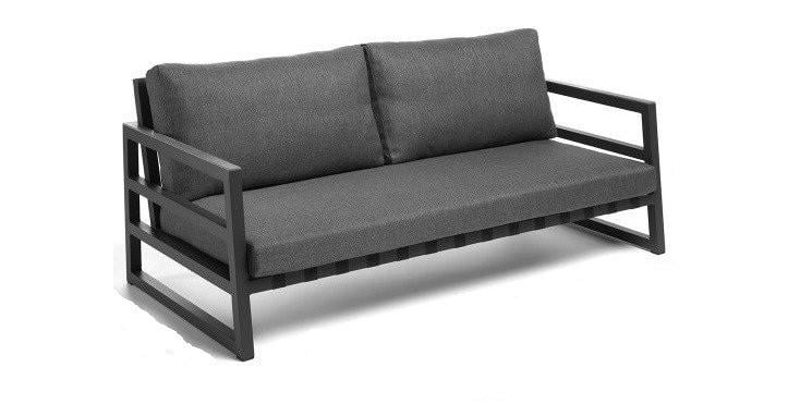 Лаунж диван в стилі Loft 85х70х150 см Сірий/Чорний (NS-862)