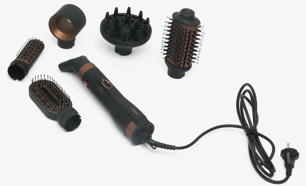 Фен щітка для укладання та завивки волосся + 6 насадок, 1000Вт, VGR V-491 (L) - фото 10 Фен щітка для укладання та завивки волосся + 6 насадок, 1000Вт, VGR V-491 (L) - фото 10