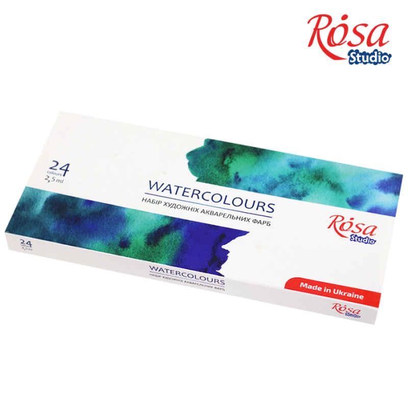 Акварель Rosa Studio в кюветах 24 цвета (340324) - фото 2 Акварель Rosa Studio в кюветах 24 цвета (340324) - фото 2
