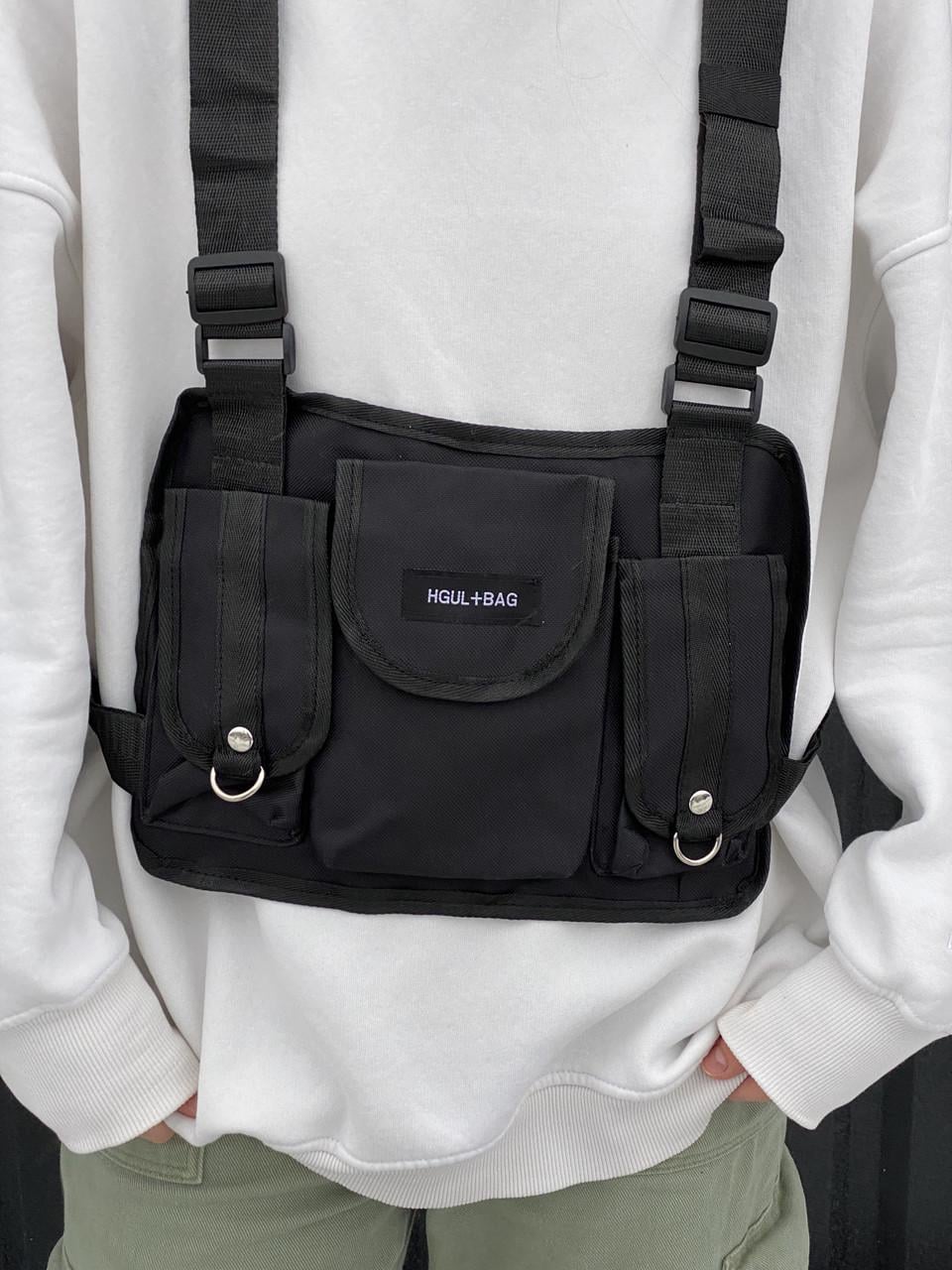 Сумка нагрудная HGUL+BAG BD6409 Черный (18243081) Сумка нагрудная HGUL+BAG BD6409 Черный (18243081)