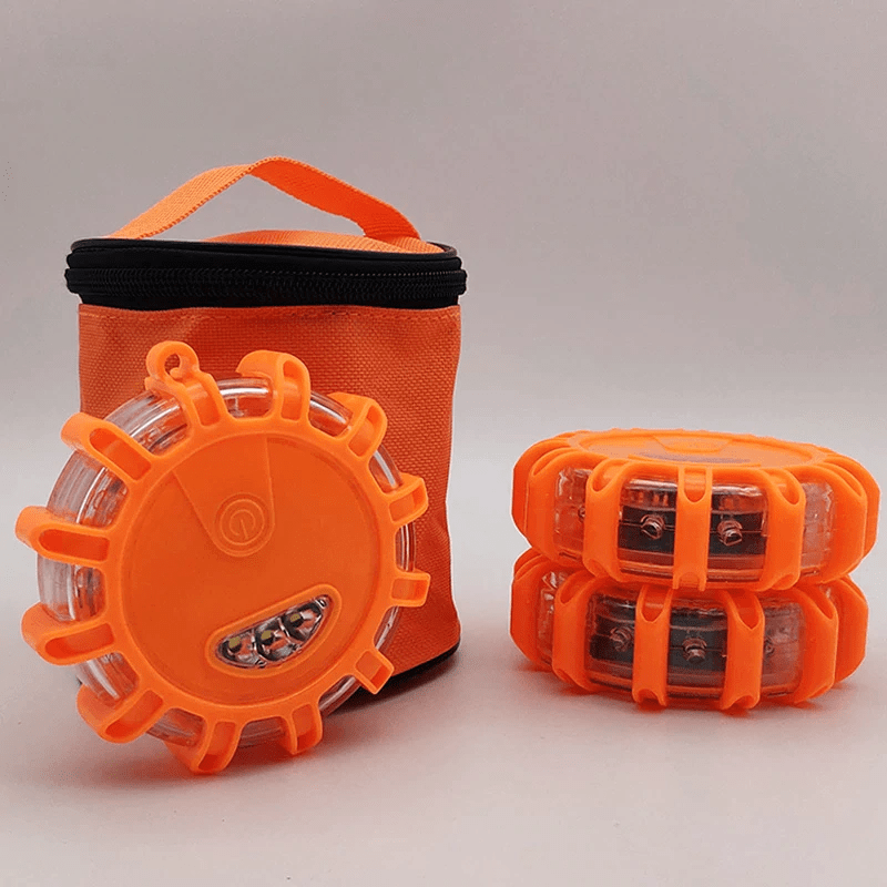 Магнитный аварийный дорожный фонарь безопасности LCEMDGS IP44 предупреждающий свет при аварии (1353)