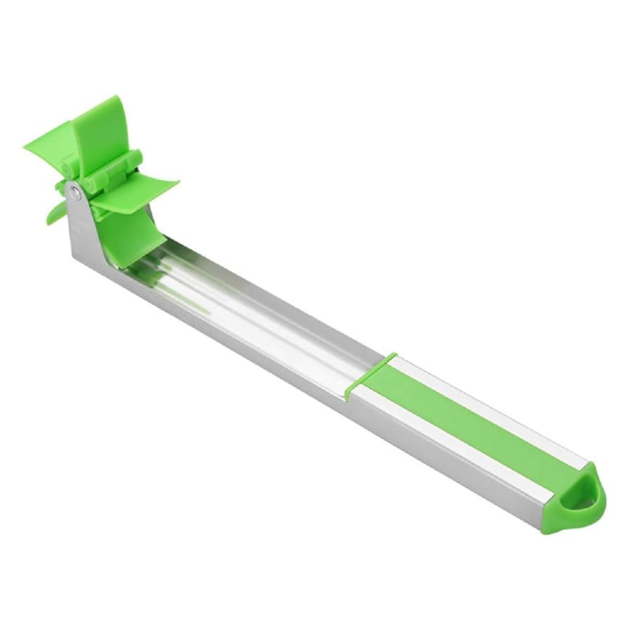 Нож для нарезки арбуза и дыни SUNROZ Watermelon Slicer с лезвием из нержавеющей стали 15,5x3x9,5 см Зеленый (opt-14112)