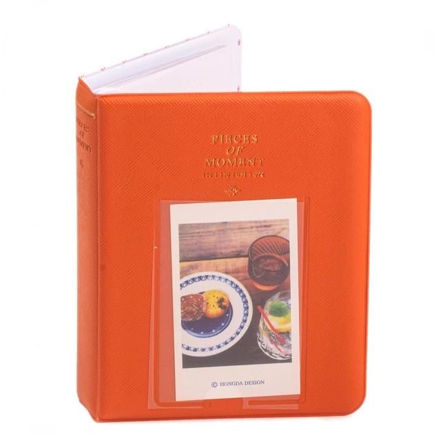 Фотоальбом для Fujifilm Instax Mini/Liplay/Polaroid 300/Z2300/SHARE SP-1/SP-2/link на 64 фотографии Orange