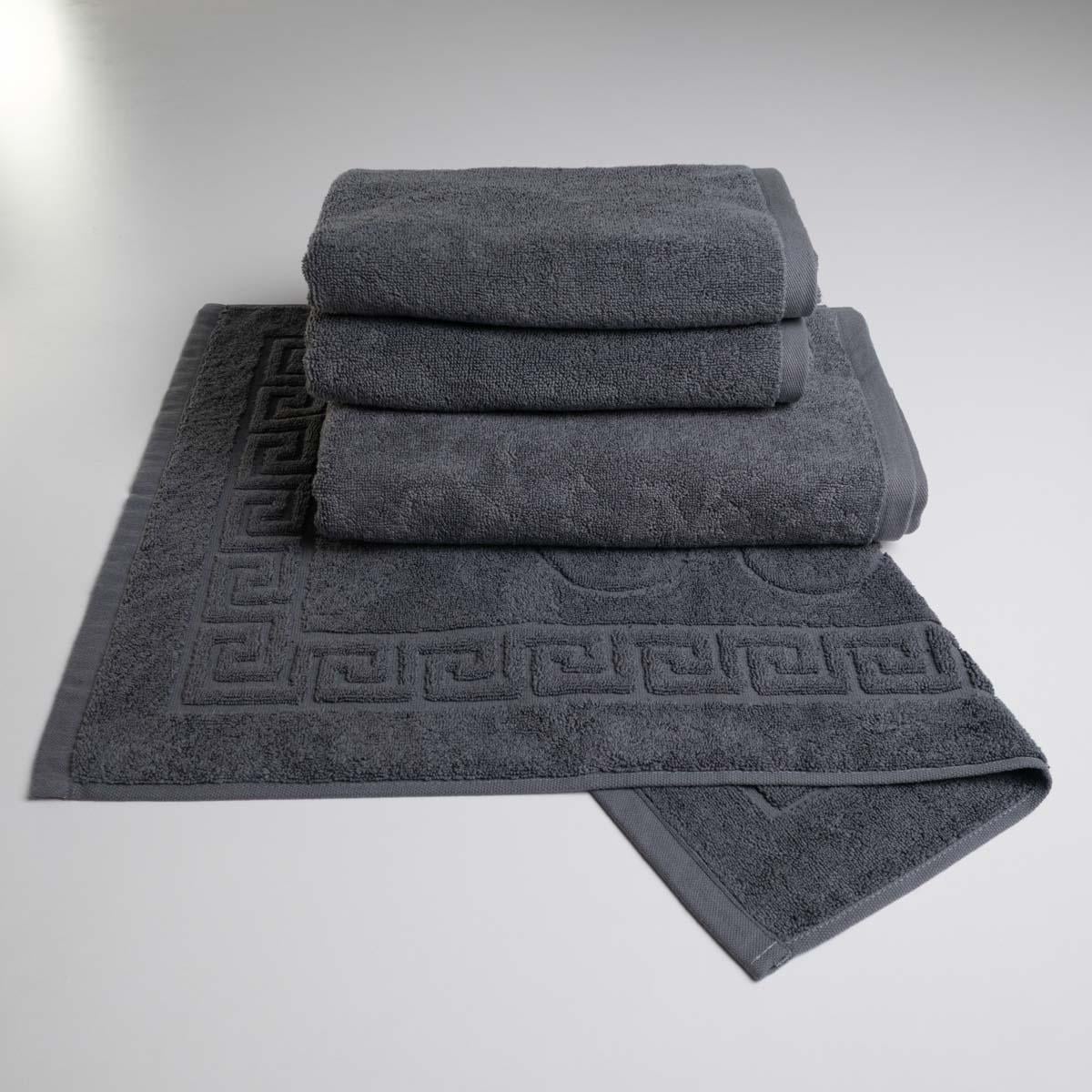 Набор гостиничных махровых полотенец GM Textile 50х70/50х90/50х90/70х140 см 4 шт. Серый (nm500n-k4-2-grey)