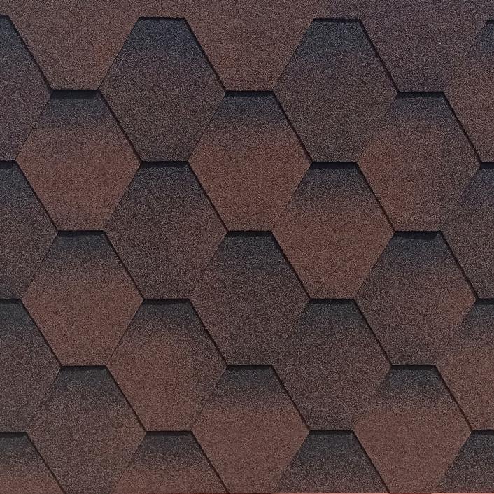 Битумная черепица Aquaizol Мозаика 3,0 м2 Мокко (29599353)