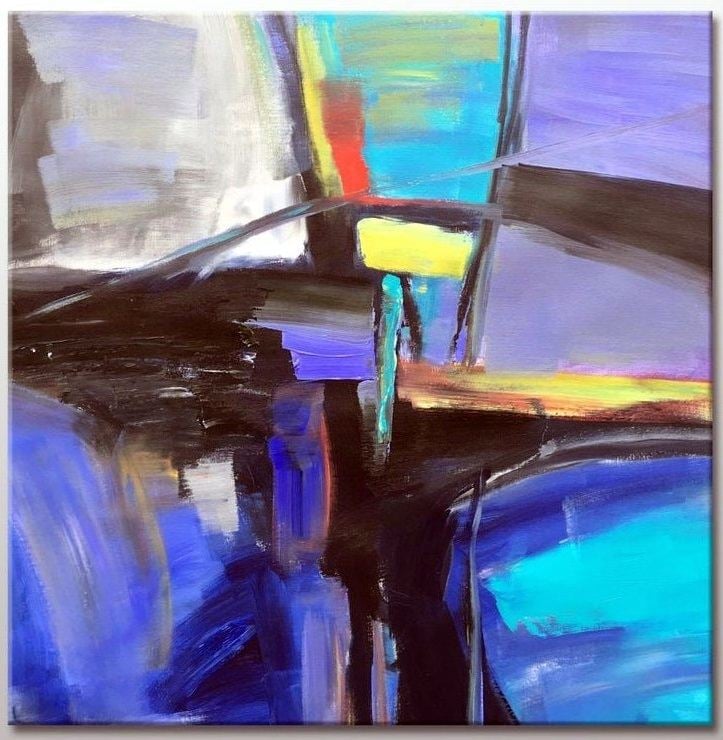 Картина на холсте ArtSale Абстракция 100х100 см RA0028