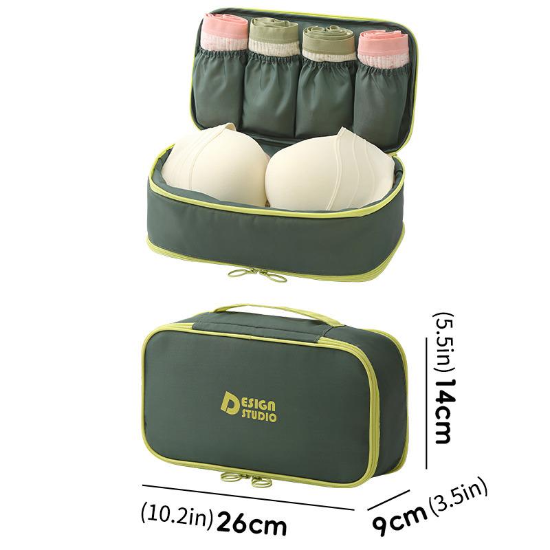 Сумка-органайзер для зберігання нижньої білизни портативна дорожня Зелений - фото 7