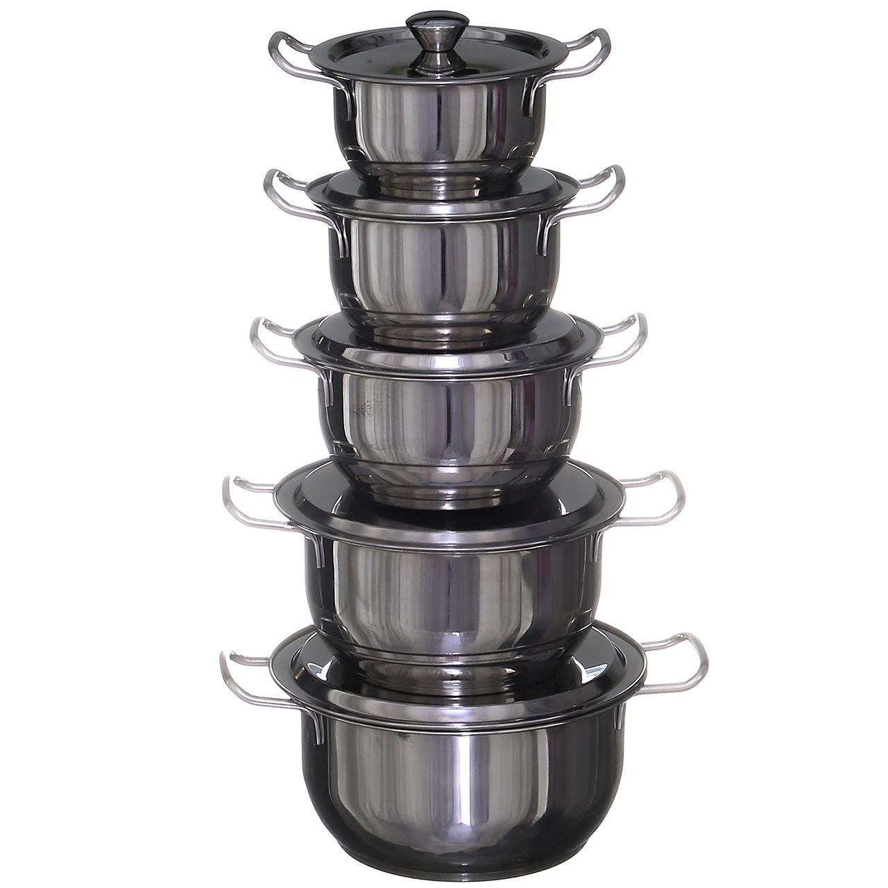 Набор кастрюль A-PLUS 10 предметов (0255)